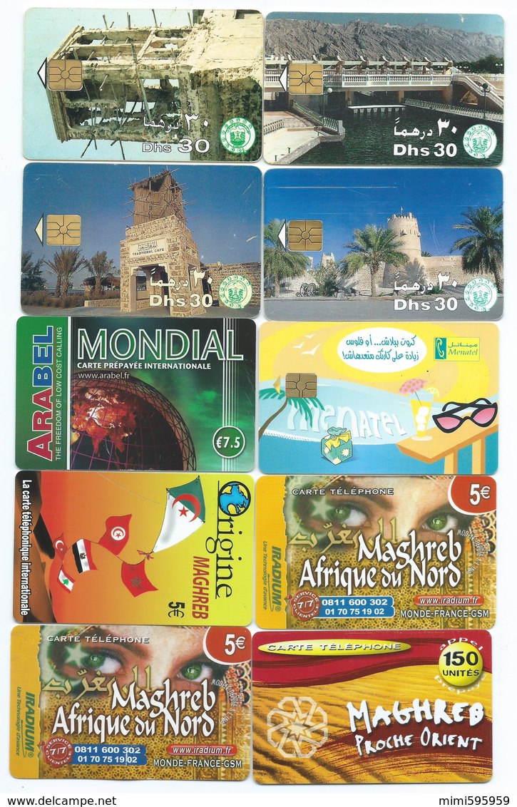 Lot De 43 Télécartes Tout Pays, Tout Thème - Emirats, Maghreb, Chypre, Belgique, Pologne, Espagne...  -Scan Recto-Verso - Lots - Collections