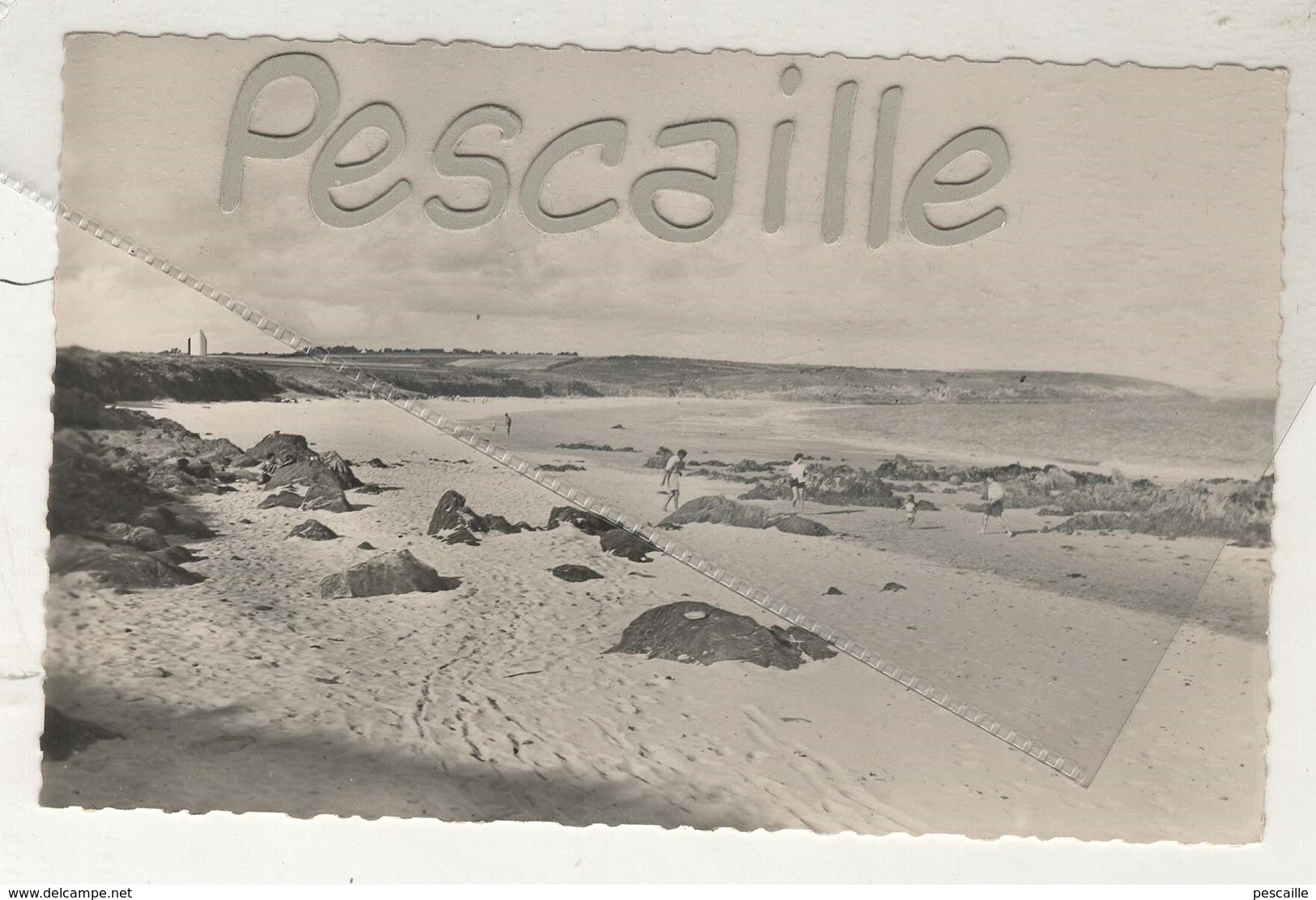 29 FINISTERE - CP RAGUENES - LA GRANDE PLAGE - COLLECTION LENAOUR RAGUENES N° 4 - CIRCULEE EN 1953 - Autres & Non Classés