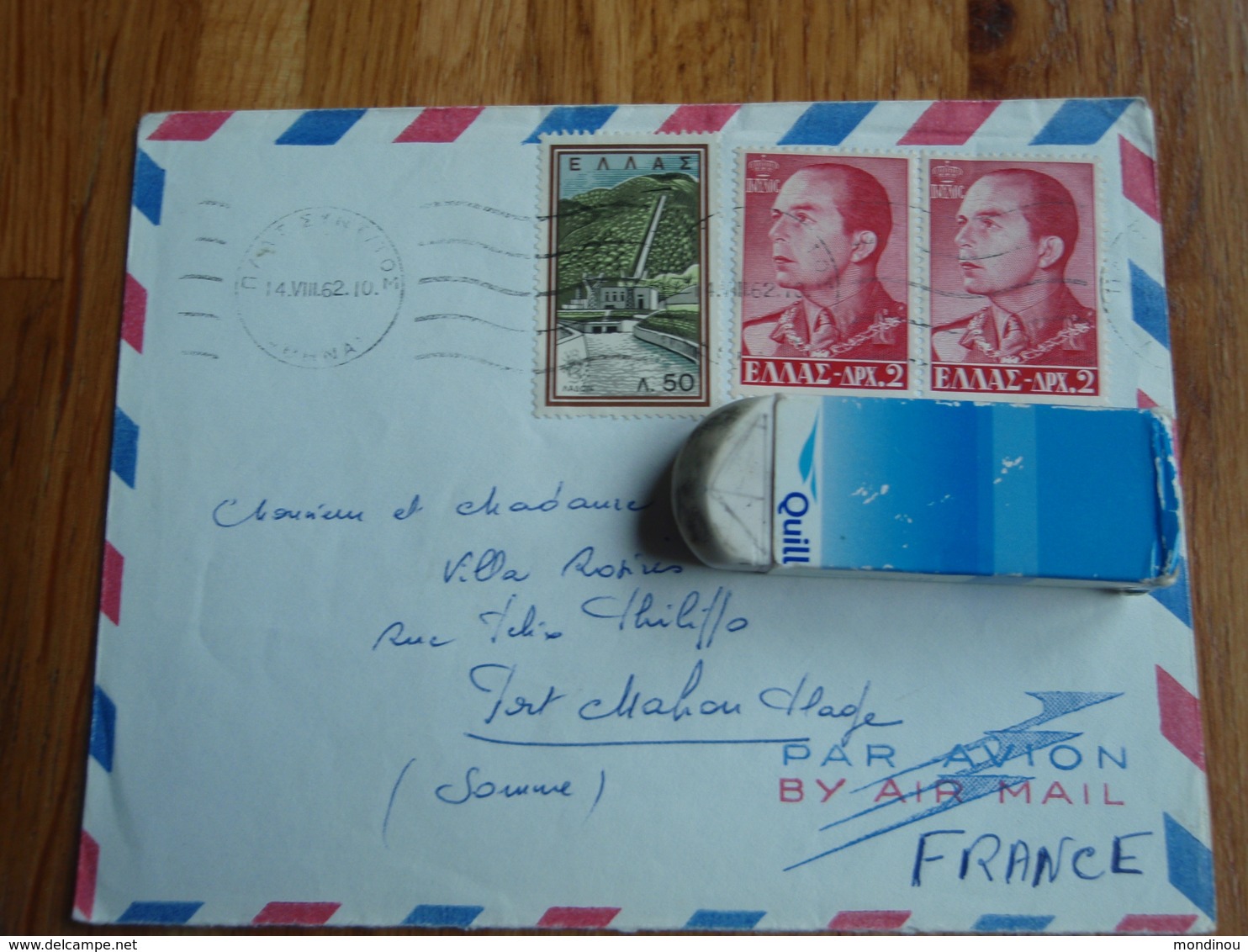 Enveloppe Timbrée  De La Grèce - Le Roi Paul,   En Autre. 1962 - Autres & Non Classés