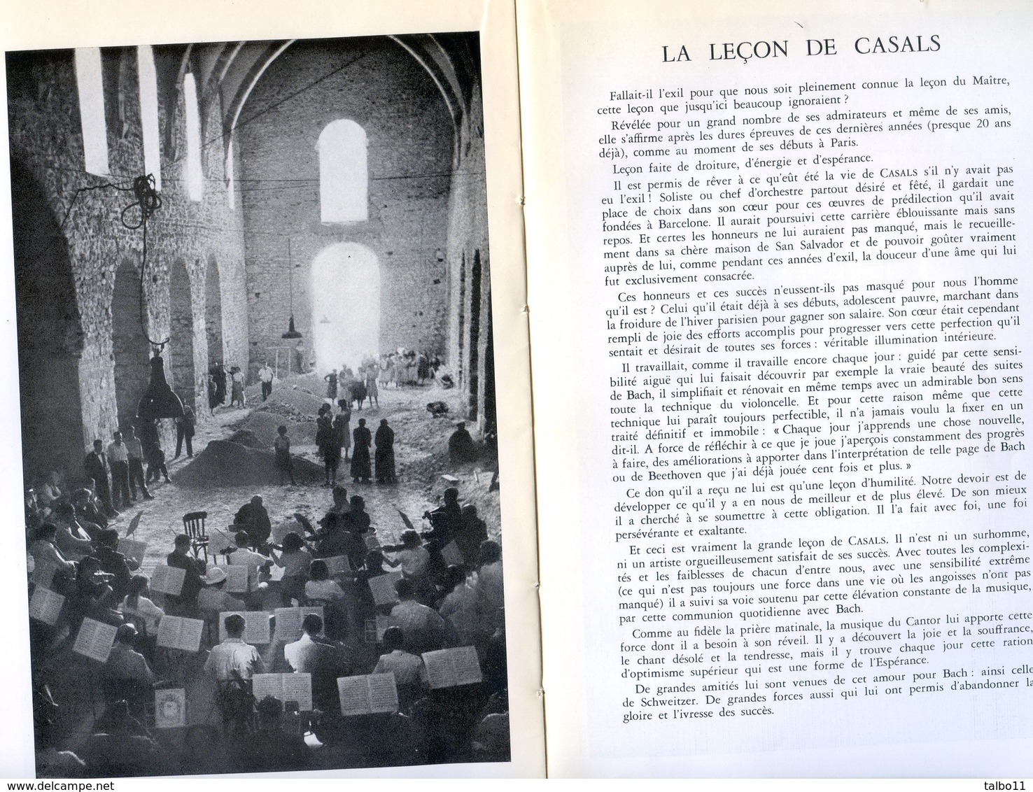 Programme Du Festival De Prades - 1955 - Eglise Saint Pierre (66) - 62 Pages - Photo De Tous Les Interpretes - Programs