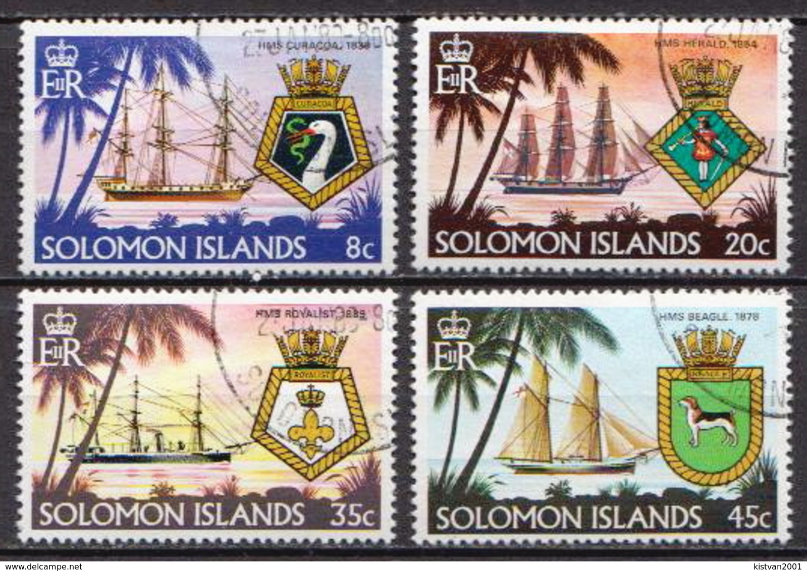 British Solomon Islands Used Set - Ships