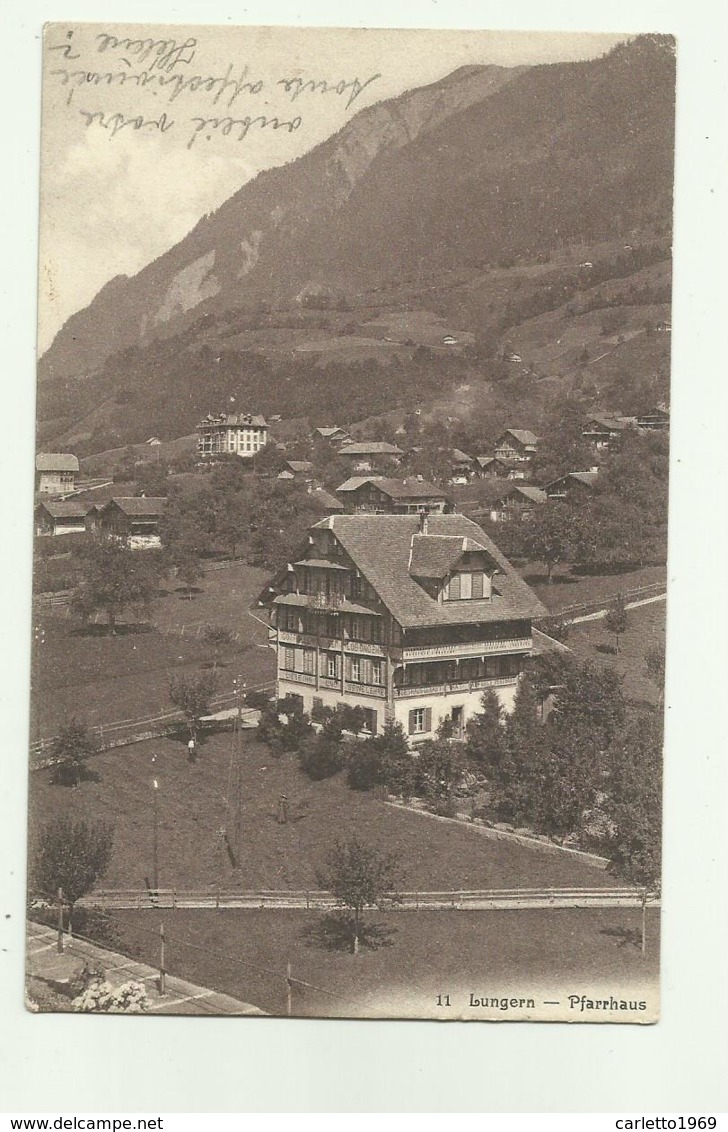 LUNGERN - PFARRHAUS   VIAGGIATA FP - Lungern