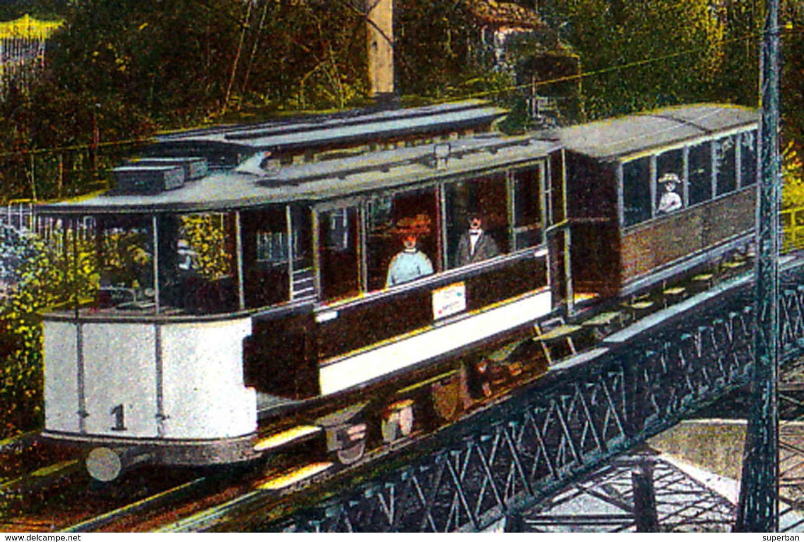 STUTTGART - DEGERLOCH : VILLENKOLONIE Mit ELEKTRISCHER ZAHNRADBAHN / THE RACK RAILWAY ~ 1910 - RRR ! (ad970) - Stuttgart