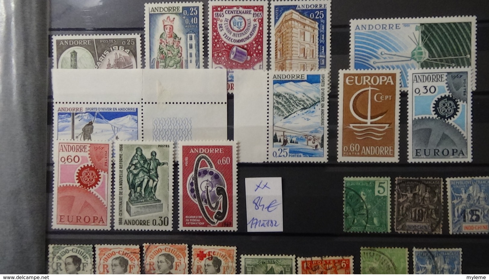 A327  Collection des anciennes colonies Françaises dont bonnes valeurs PA d'Andorre Côte très sympa. A saisir !!!