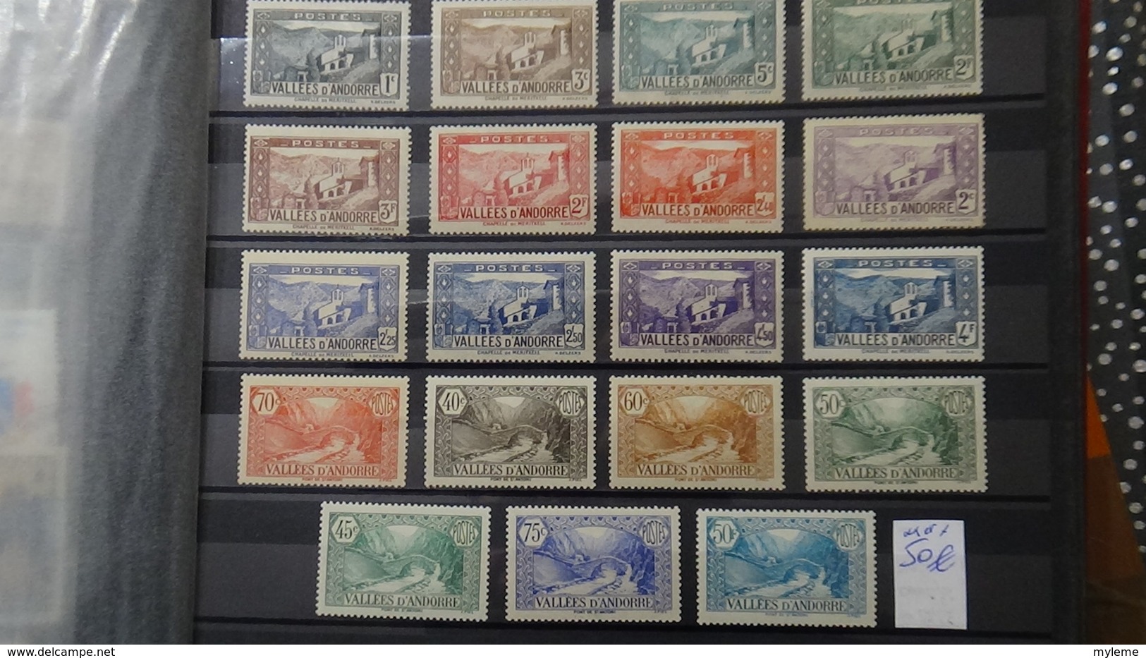 A327  Collection des anciennes colonies Françaises dont bonnes valeurs PA d'Andorre Côte très sympa. A saisir !!!