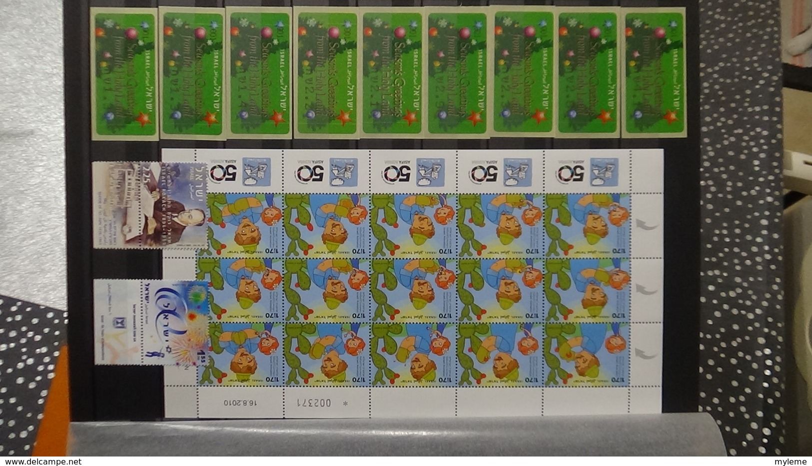 B408  Collection d'Israël avec tabs en timbres et blocs tous **. A saisir !!!