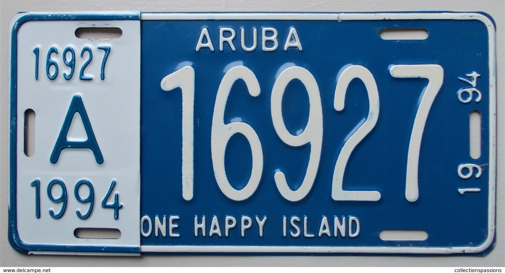 Plaque D'immatriculation - Aruba - - Plaques D'immatriculation