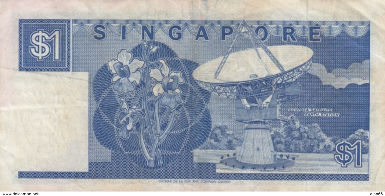 Singapore #18a 1 Dollar Fine+ 1987 Banknote - Singapore