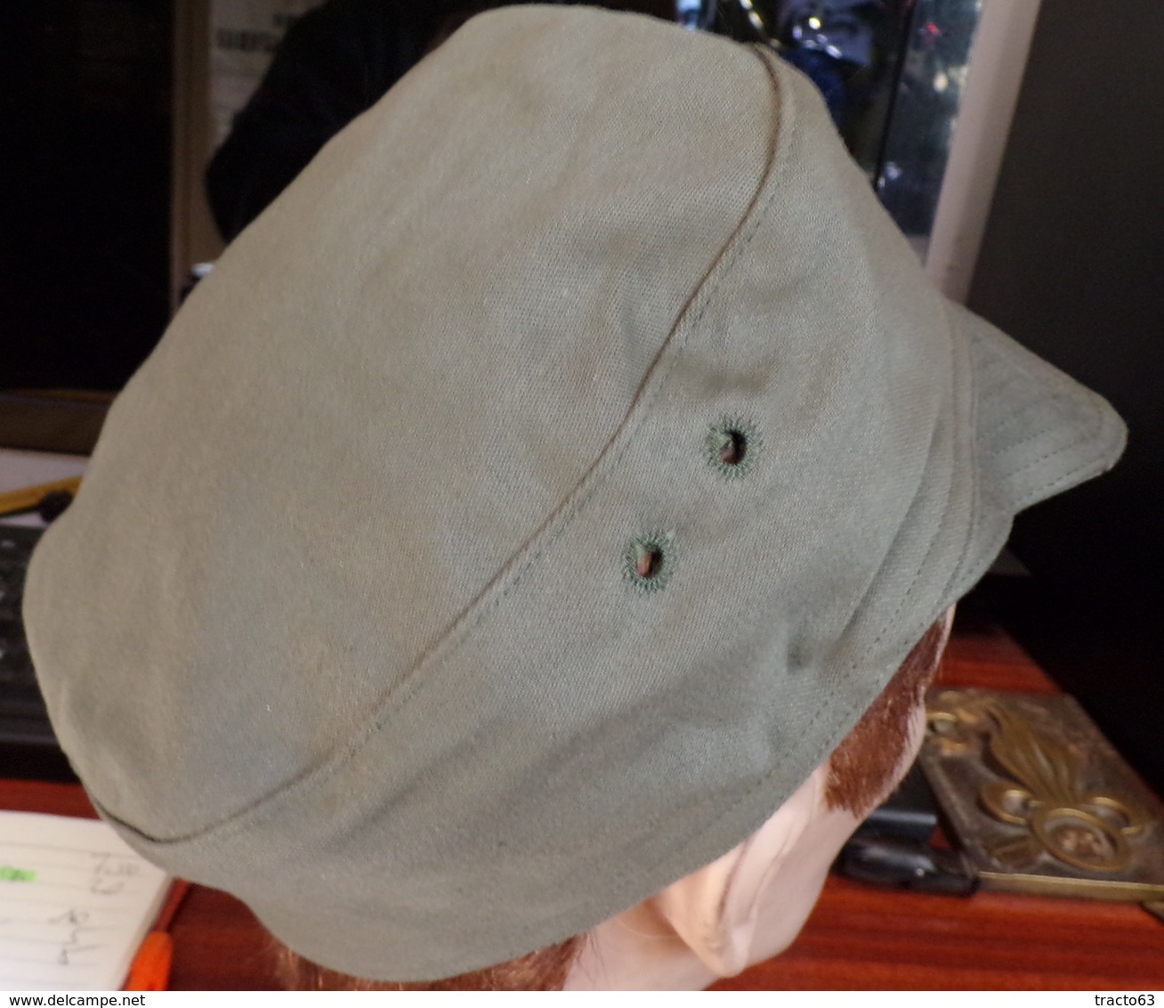 CASQUETTE MILITAIRE  DE L'ARMEE FRANCAISE , SOUVENIR POUR LES APPELES DU CONTINGENT , FABRICATION FRANCAISE SOCOVET BAIS - Casques & Coiffures