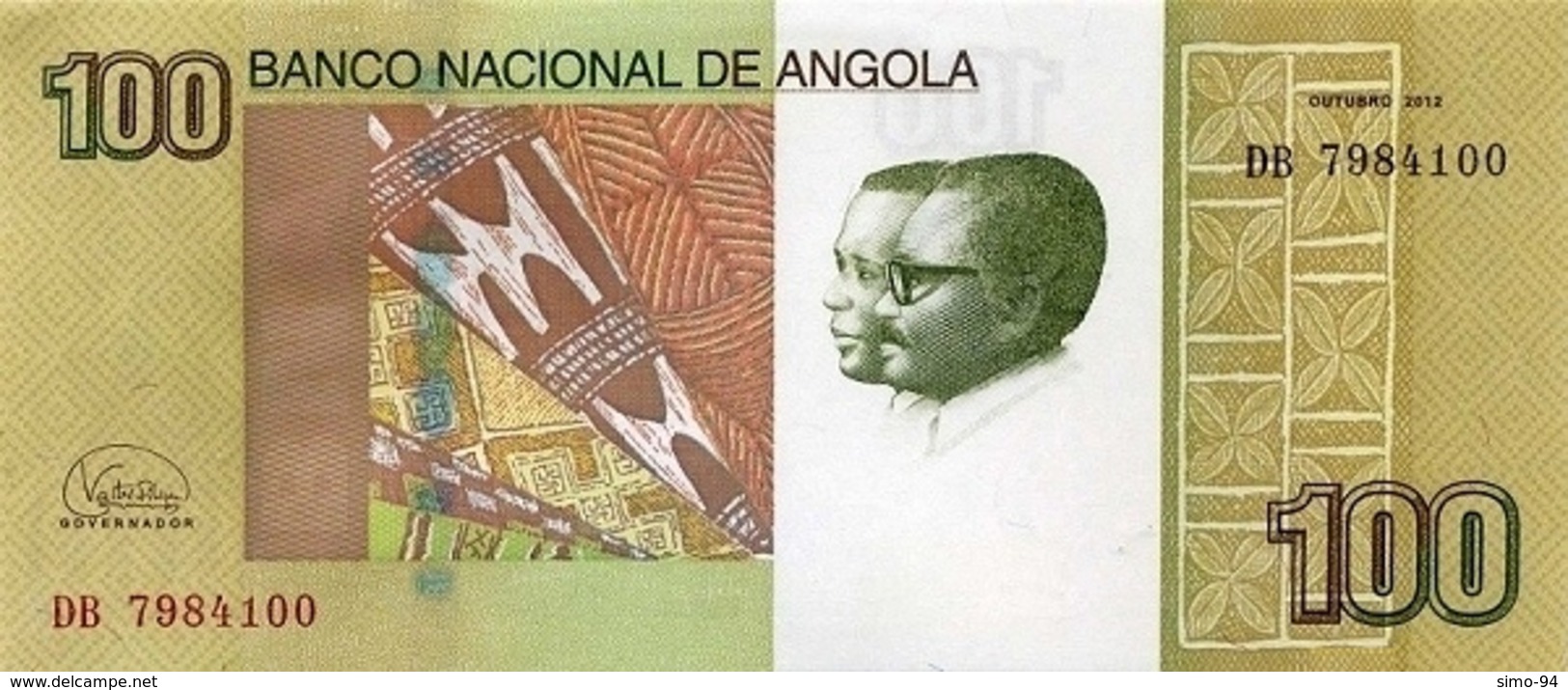 Angola P.153b 100 Kwanzas 2012   Unc - Angola