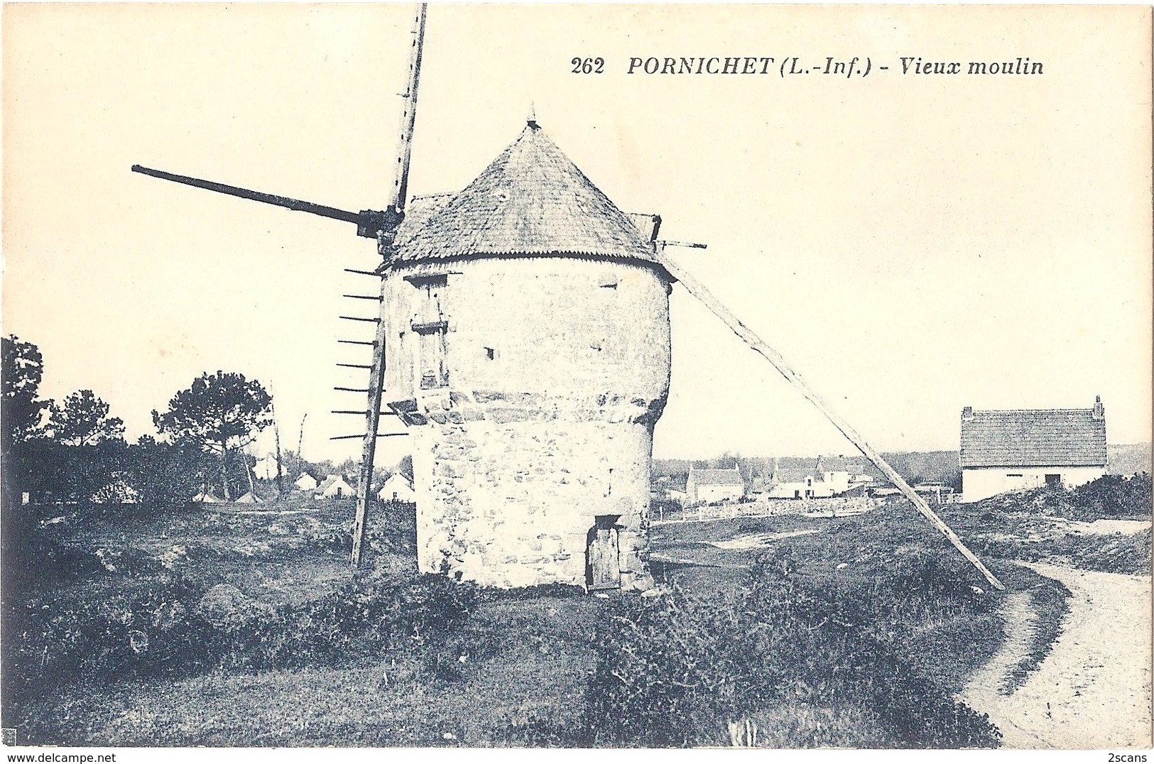 Dépt 44 - PORNICHET - Vieux Moulin (à Vent) - J. Nozais, Édit., N° 262 - Pornichet