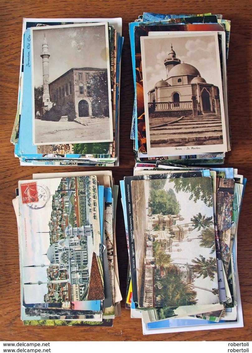 Last Price € 1.599 !!!  - MOSQUEES - 1.000 Postcards Worldwide (850 Postally Used) - 500 Postcards Min.