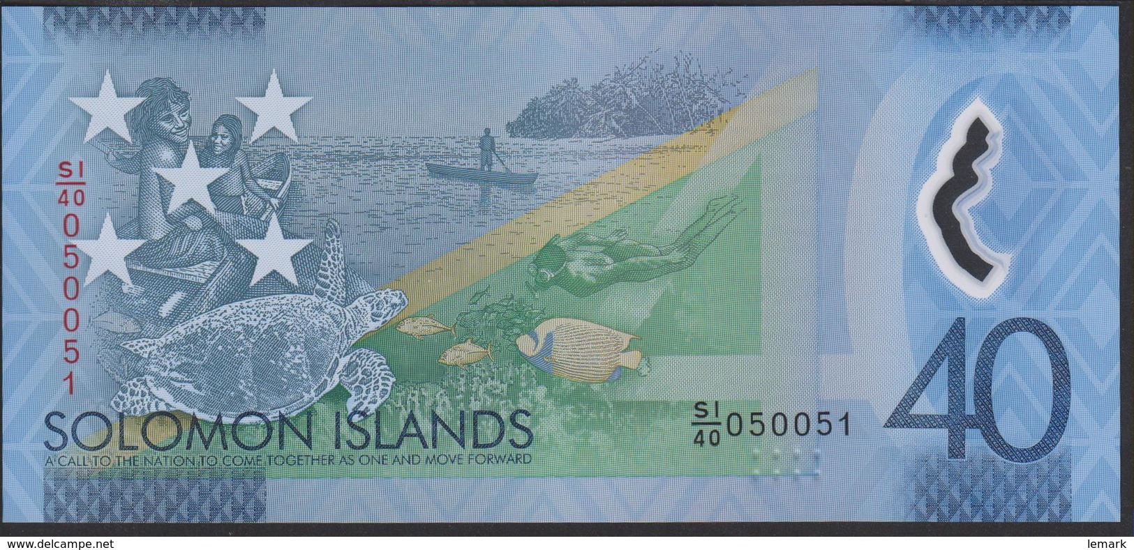 Solomon Islands 40 Dollar 2018 Pnew UNC - Isla Salomon