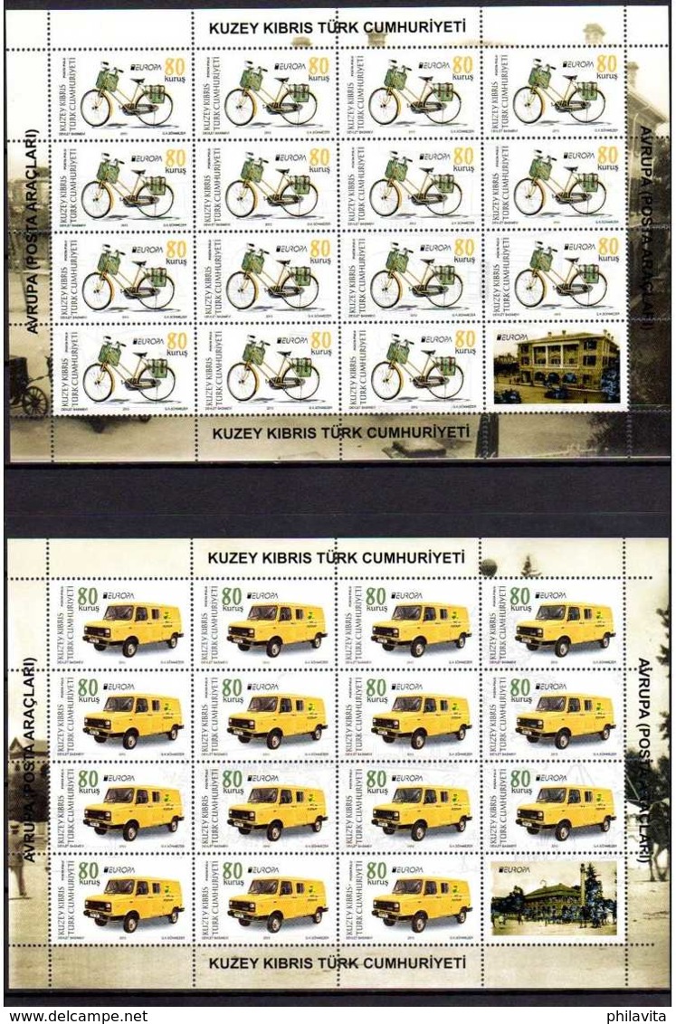 2013 Northern (Turkish) Cyprus -Europa CEPT Postal Transport - MNH See Description And Scan MI 774 - 775 MiNr. 774 - 775 - Unused Stamps