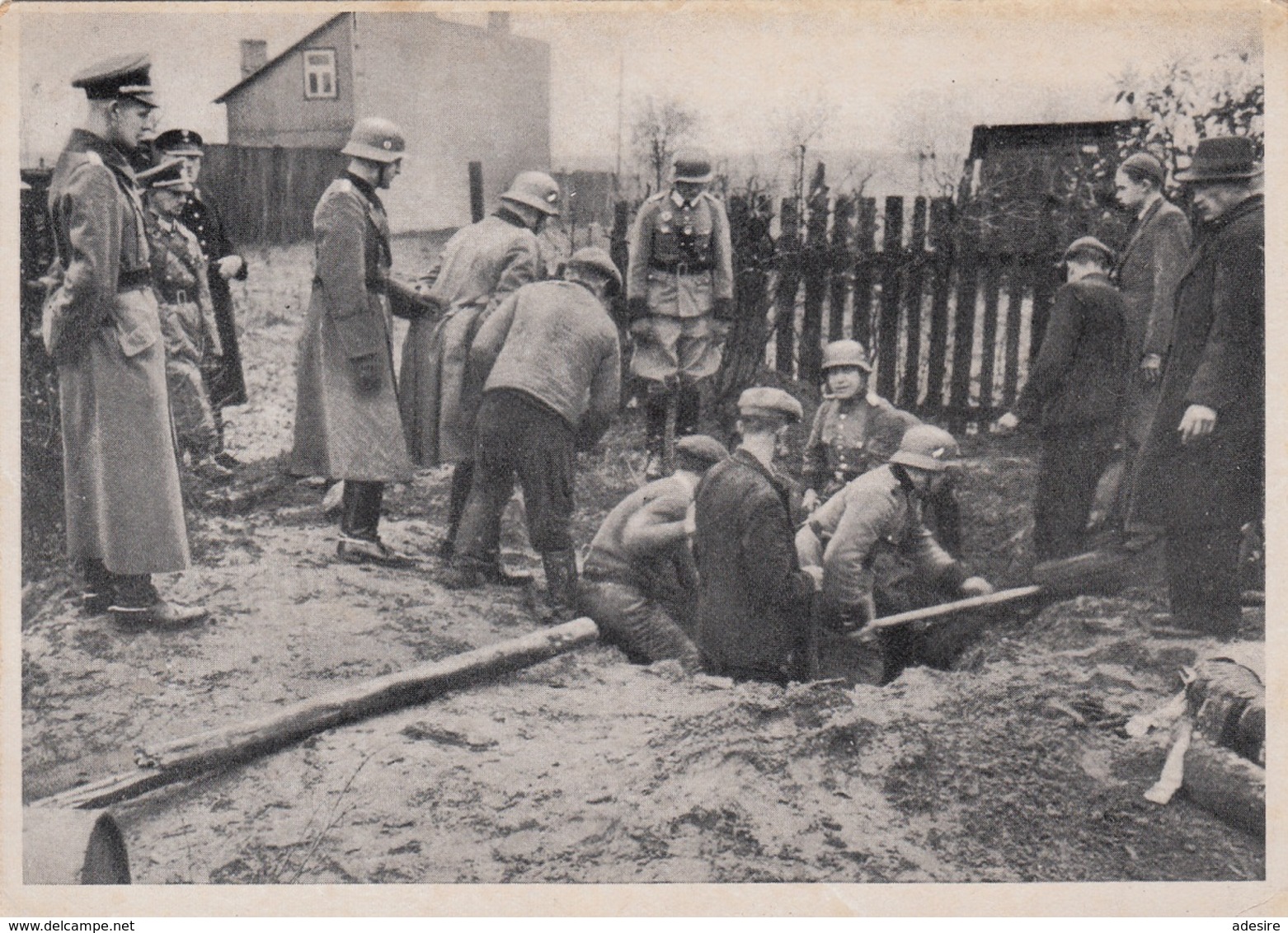 DEUTSCHES RICH Einsatz Der SS POLIZEI Im Osten, Orig.Fotokarte, KARTE Des KRIEGS-WINTER-HILFSWERK - Geschichte