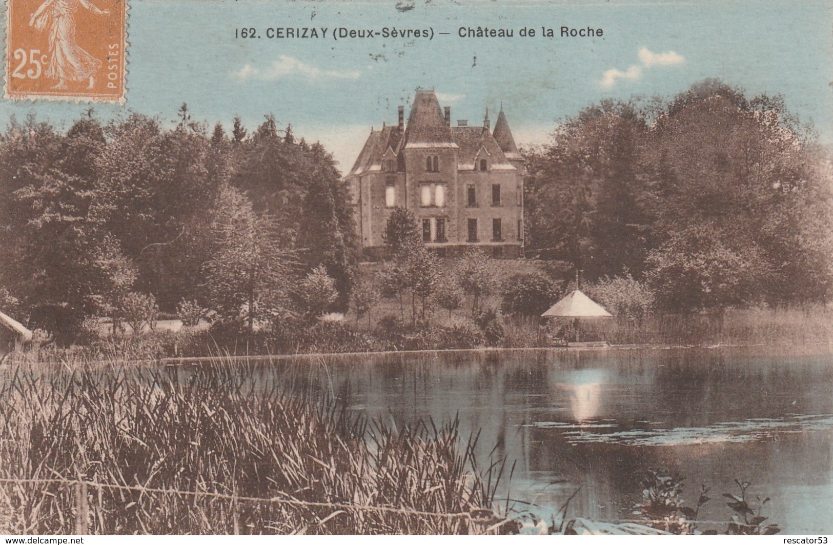 Rare Cpa Cerizay Château De La Roche - Cerizay