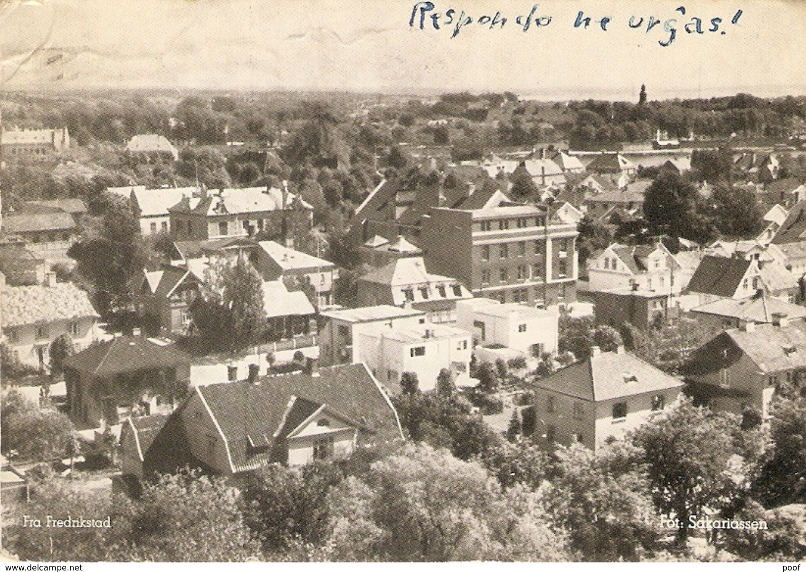 Noorwegen : Fredrikstad Panorama 1949 - Norvège