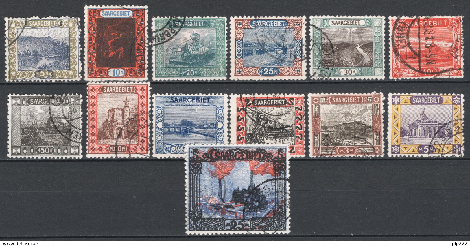 Sarre 1921 Unif.53/57,58/62,65,66,68 O/used VF/F - Usati