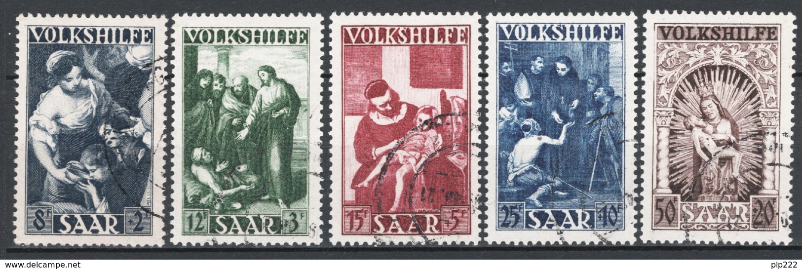 Sarre 1949 Unif.263/67 O/used VF/F - Usati