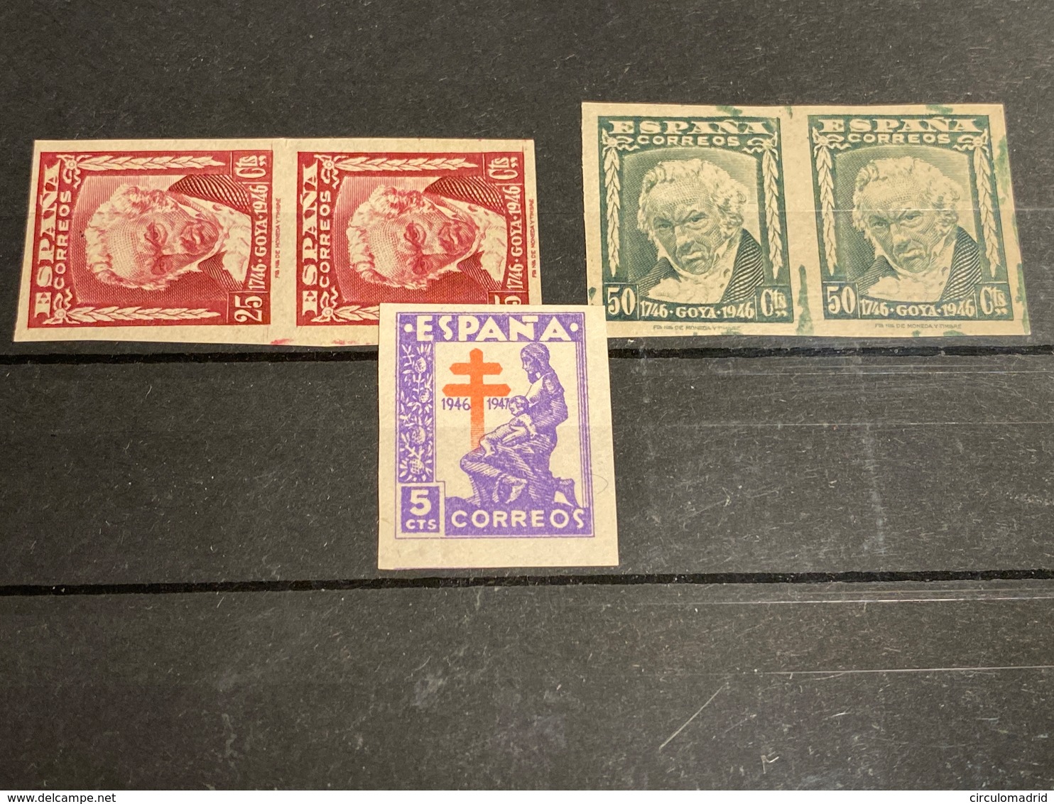 España Nº 1005/6s, 1008s. Año 1946. - Nuevos