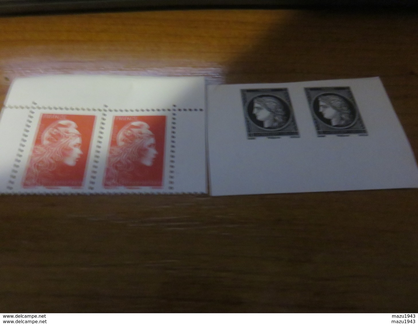 Double Paire Marrianne/ Cérès Issues Du Carnet Automne 2019 - Unused Stamps