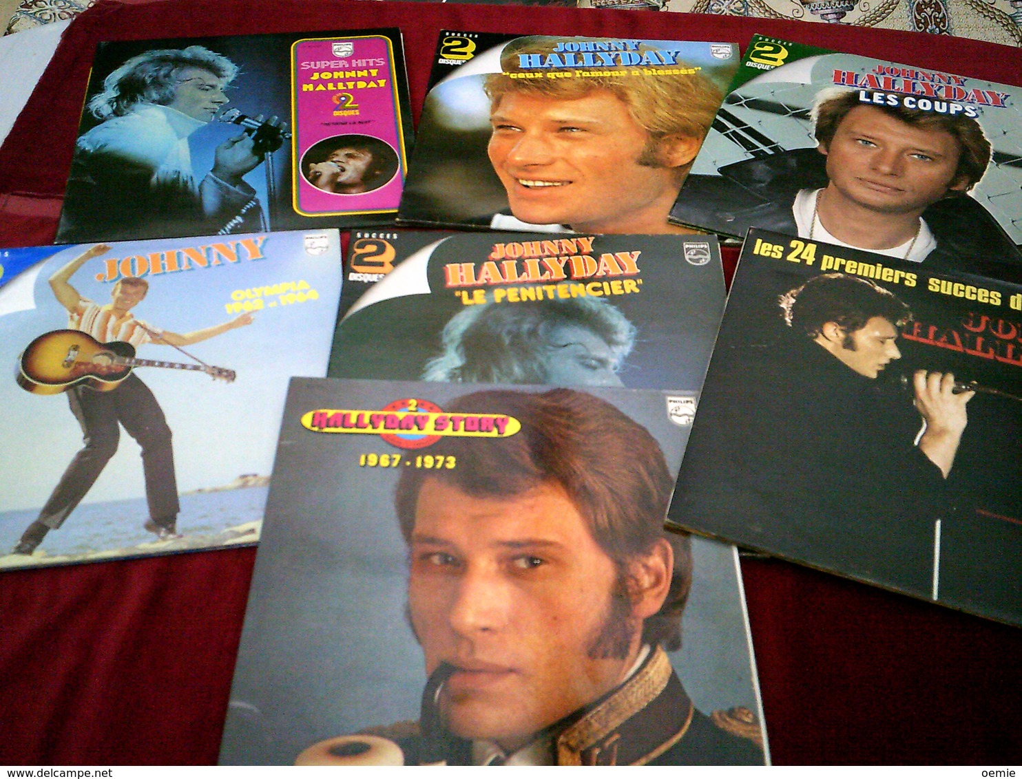 JOHNNY HALLYDAY   °° COLLECTION DE 14  /  DOUBLE  33   TOURS  DIFFERENTS - Collections Complètes