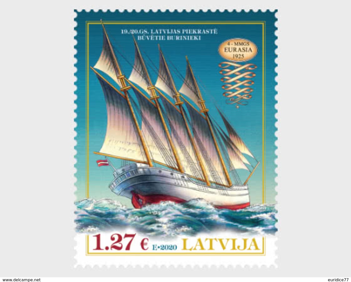 Latvia Lettonie 2020 - XIX Century Historical Ships - Eurasia Mnh - Lettonia