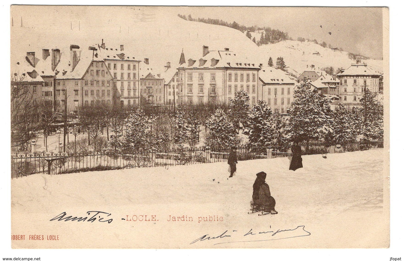 SUISSE - LE LOCLE Jardin Public, Pionnière (voir Descriptif) - Le Locle