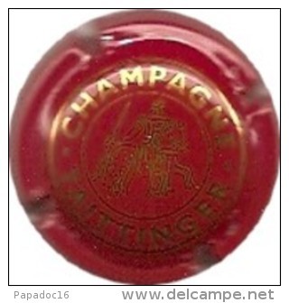 Plaque / Capsule De Muselet - Champagne Taittinger [rouge Et Or] - Taittinger
