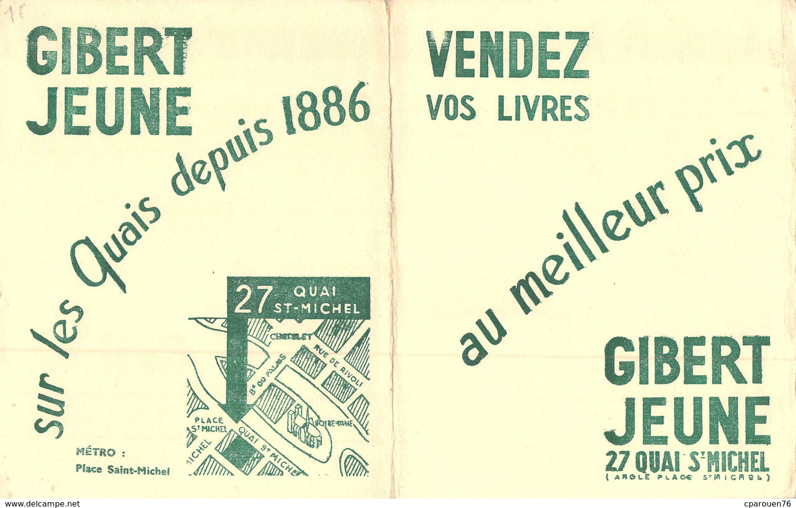 Ancien Buvard Collection VENDEZ VOS LIVRES GIBERT JEUNE - L