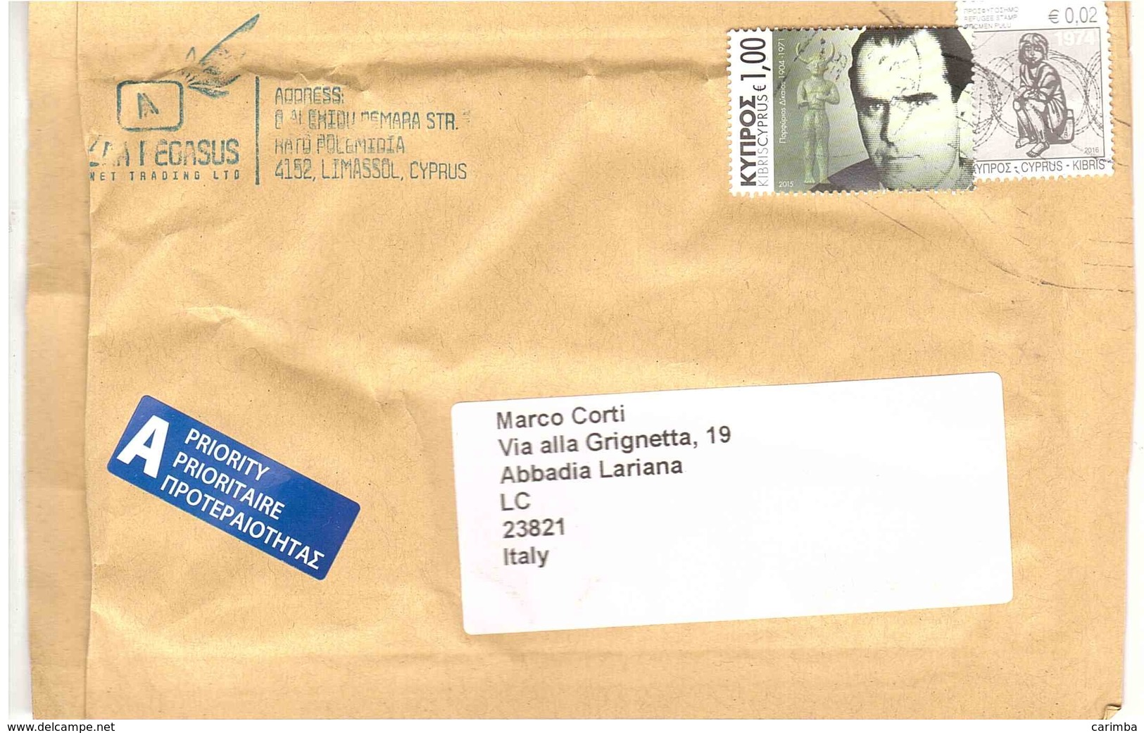 LETTERA X ITALY - Storia Postale