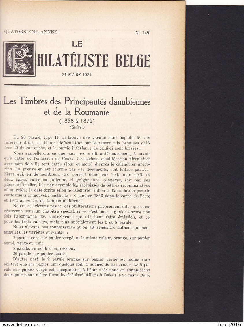 LE PHILATELISTE BELGE  N° 149  Mars 1934  82 Pages - Manuales