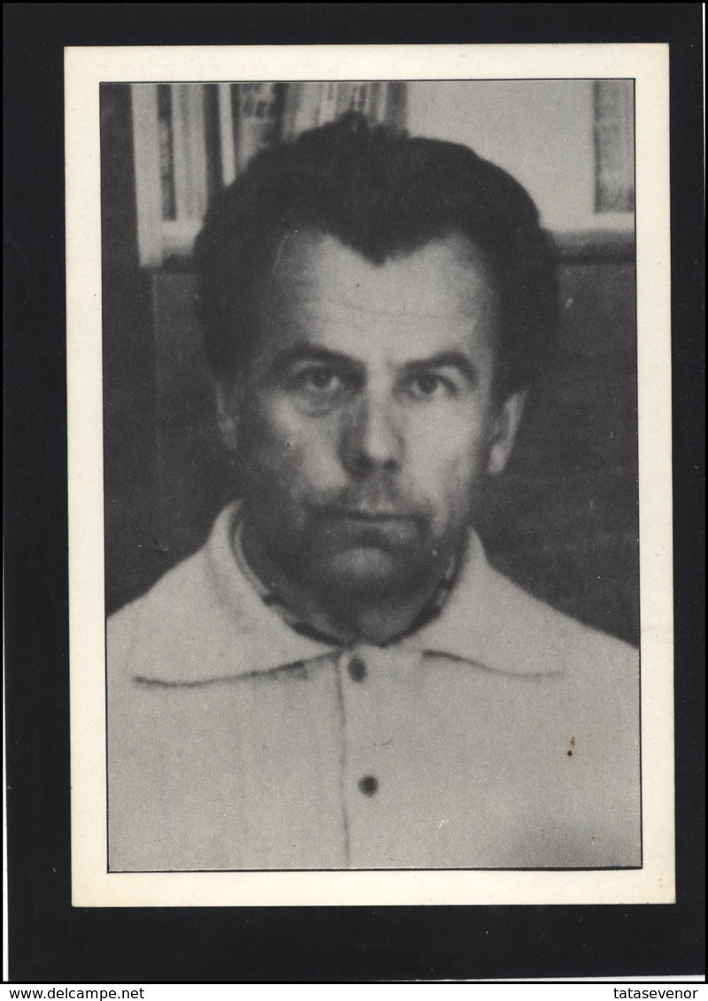 USSR ESTONIA Post Card Dissident Soviet Prisoner Mart NIKLUS Personalities - Estonia