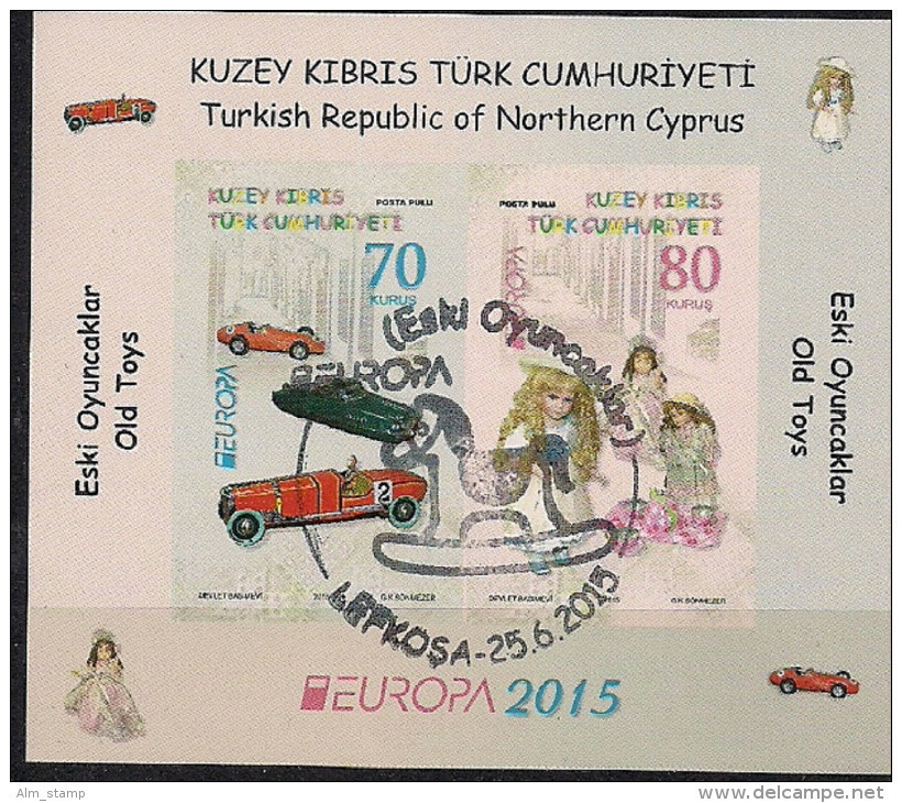 2015 TÜRK- ZYPERN  TURKEY - CYPRUS Mi. Bl. 32  Used  Europa - 2015