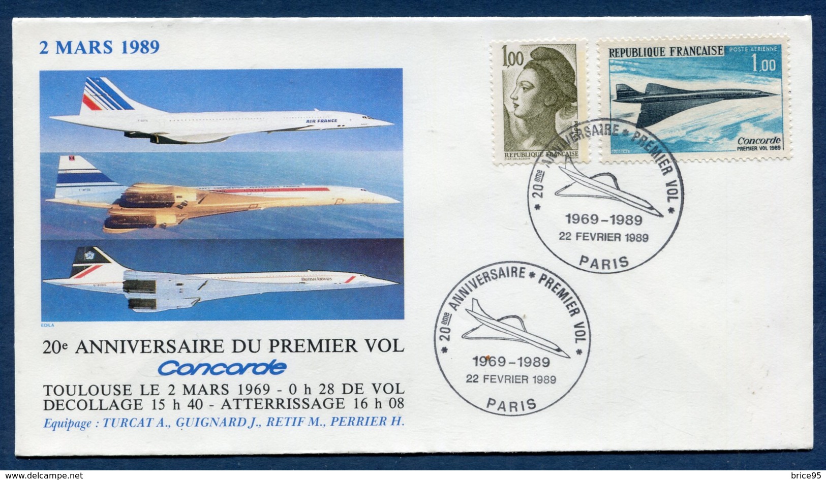 Premier Vol - Concorde - Toulouse - Air France - 1969 à 1989 - Concorde