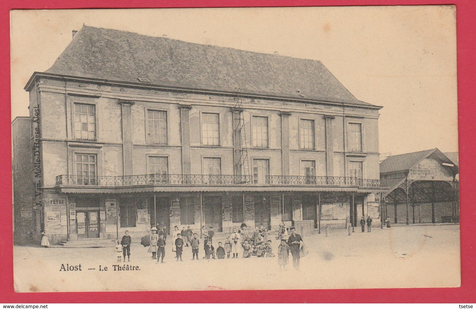 Aalst / Alost - Le Théâtre ... Geanimeerd - 1907 ( Verso Zien ) - Aalst