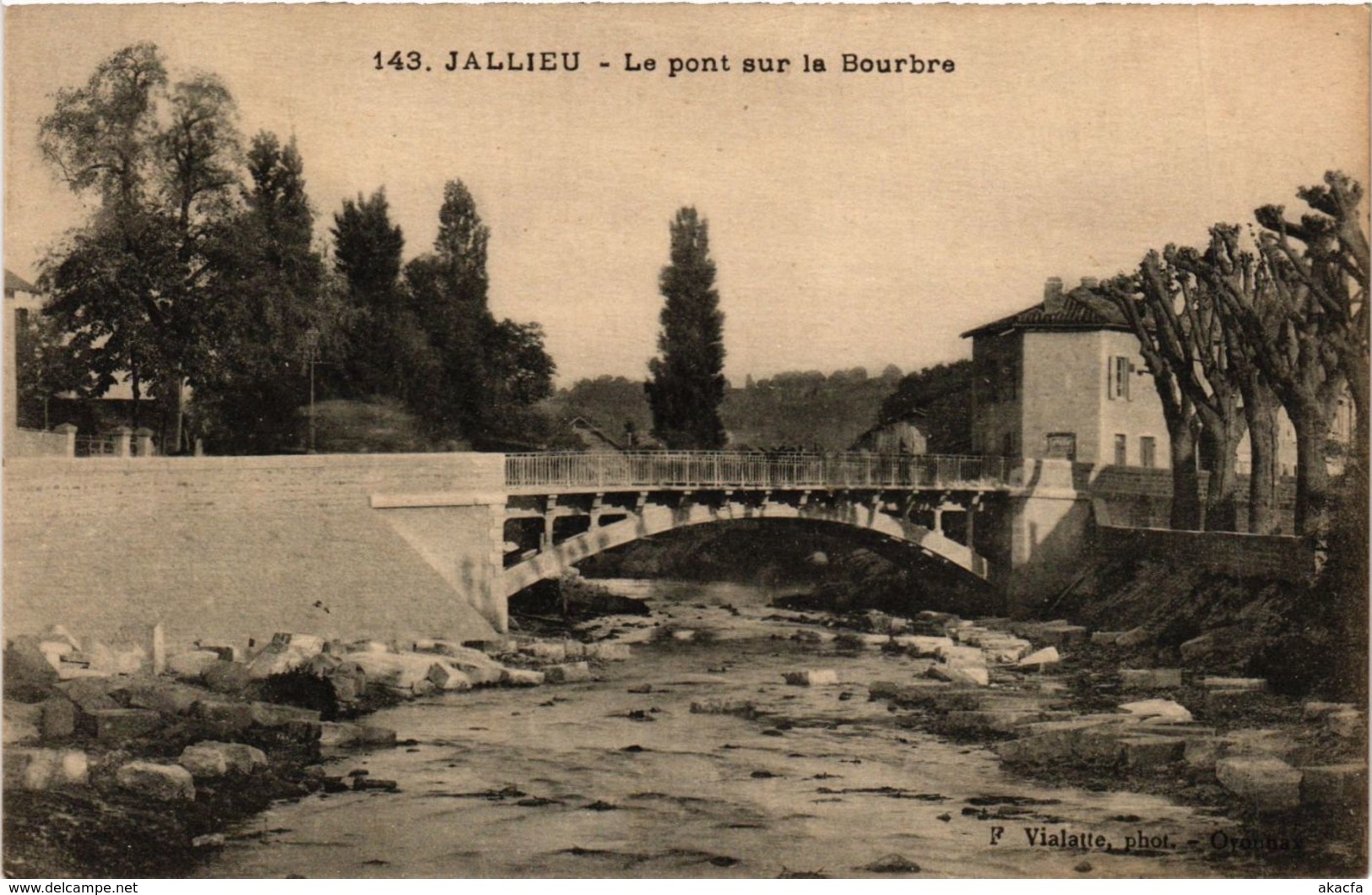 CPA Jallieu - Le Pont Sur La Bourbre FRANCE (961821) - Jallieu