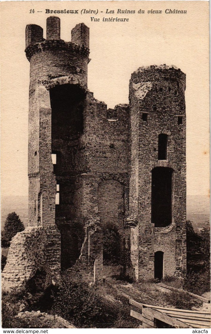 CPA Bressieux - Les Ruines Du Vieux Chateau - Vue Interieure FRANCE (961854) - Bressieux