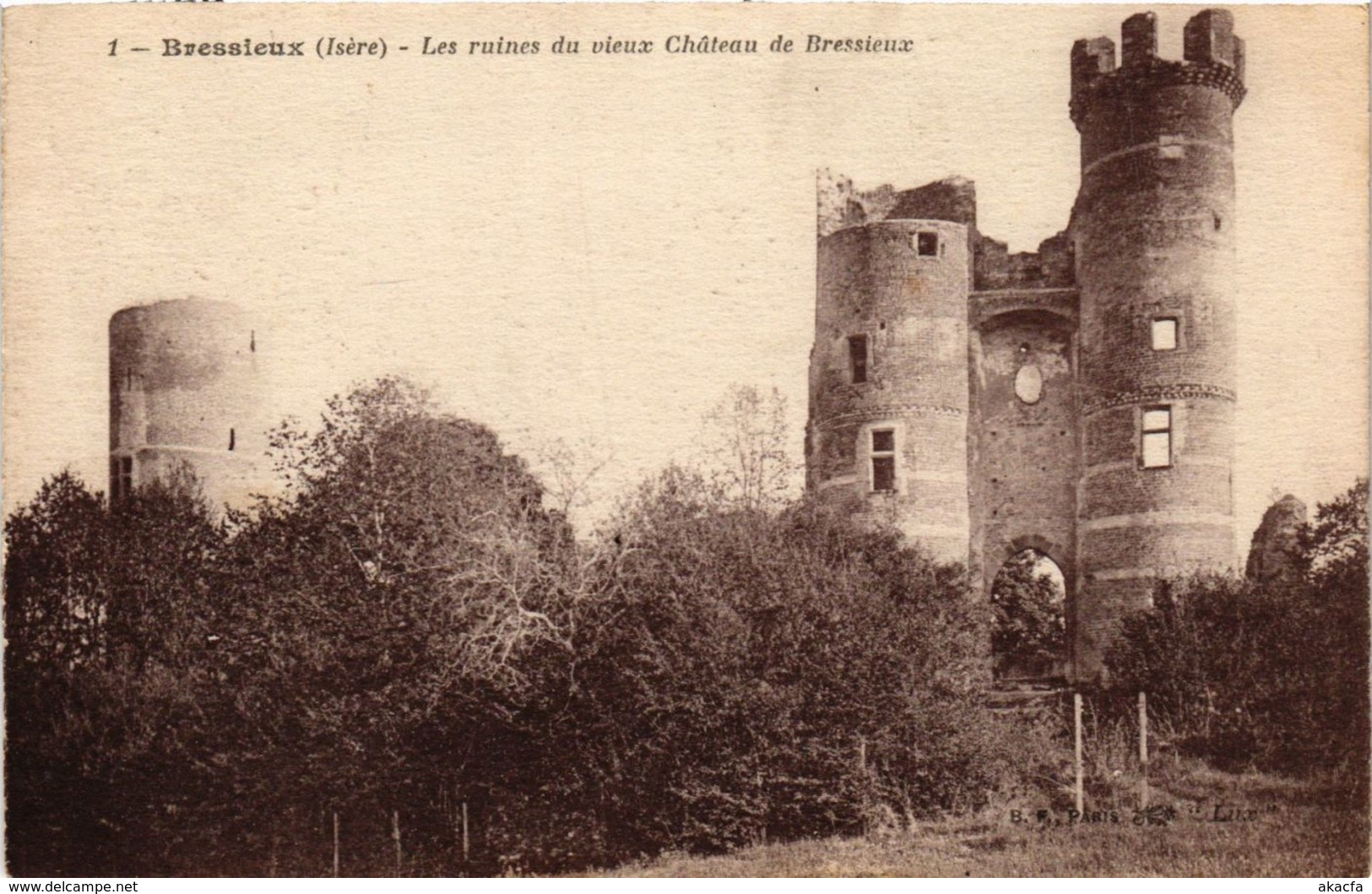 CPA Bressieux - Les Ruines Du Vieux Chateau De Bressieux FRANCE (961855) - Bressieux