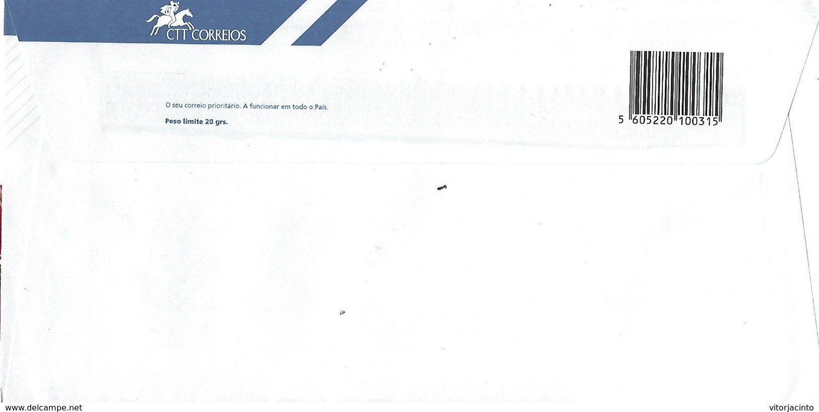 PORTUGAL - PAP - 3th Série Of  National Priority Cover (Blue Mail) - 20grs. - Baker - Postwaardestukken