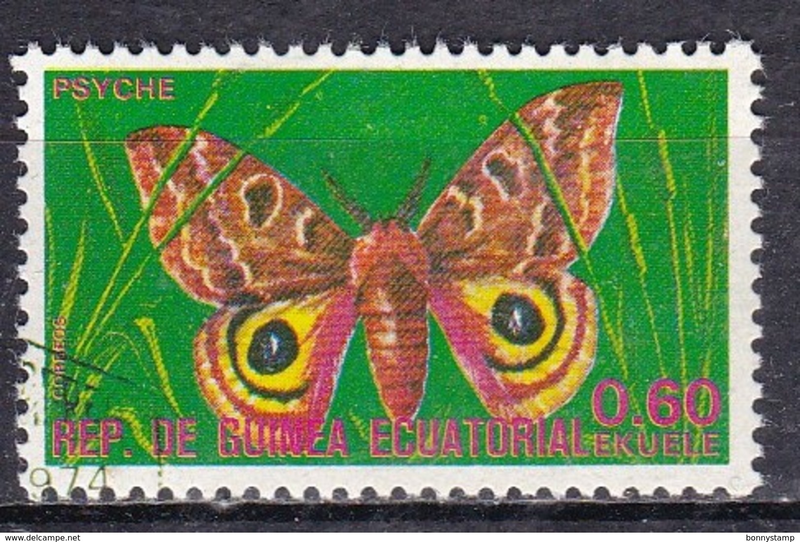 Guinea Equatoriale, 1974 - 60c Butterfly - Nr.74263 Usato° - Guinea Equatoriale