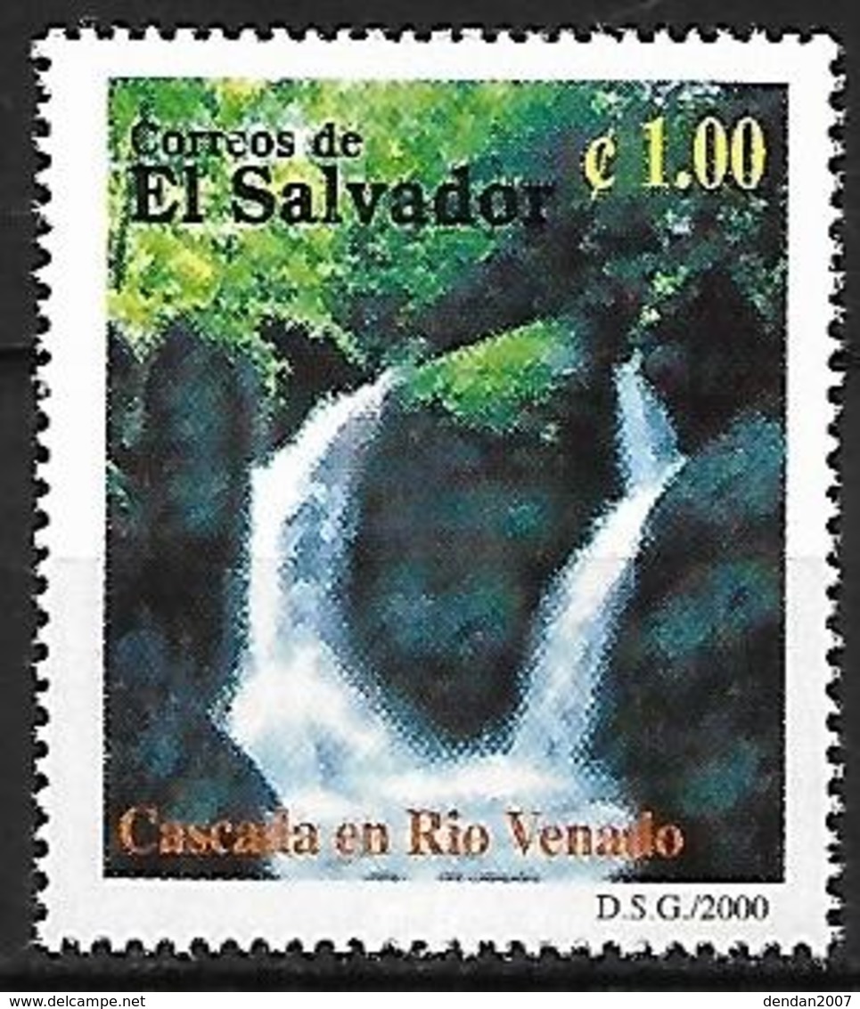 EL SALVADOR - MNH 2000 - Biodiversidad Del Parque Nacional El Imposible : Cascada En Rio Venado - Sonstige & Ohne Zuordnung