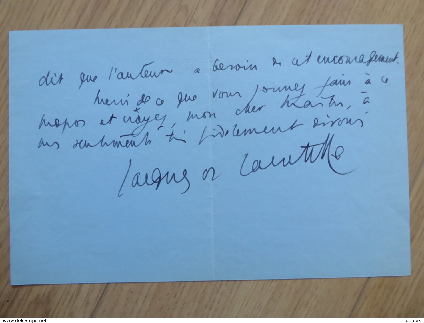 Jacques De LACRETELLE (1888-1985) Romancier ACADEMIE FRANCAISE. Bourreaux SANSON. AUTOGRAPHE - Other & Unclassified