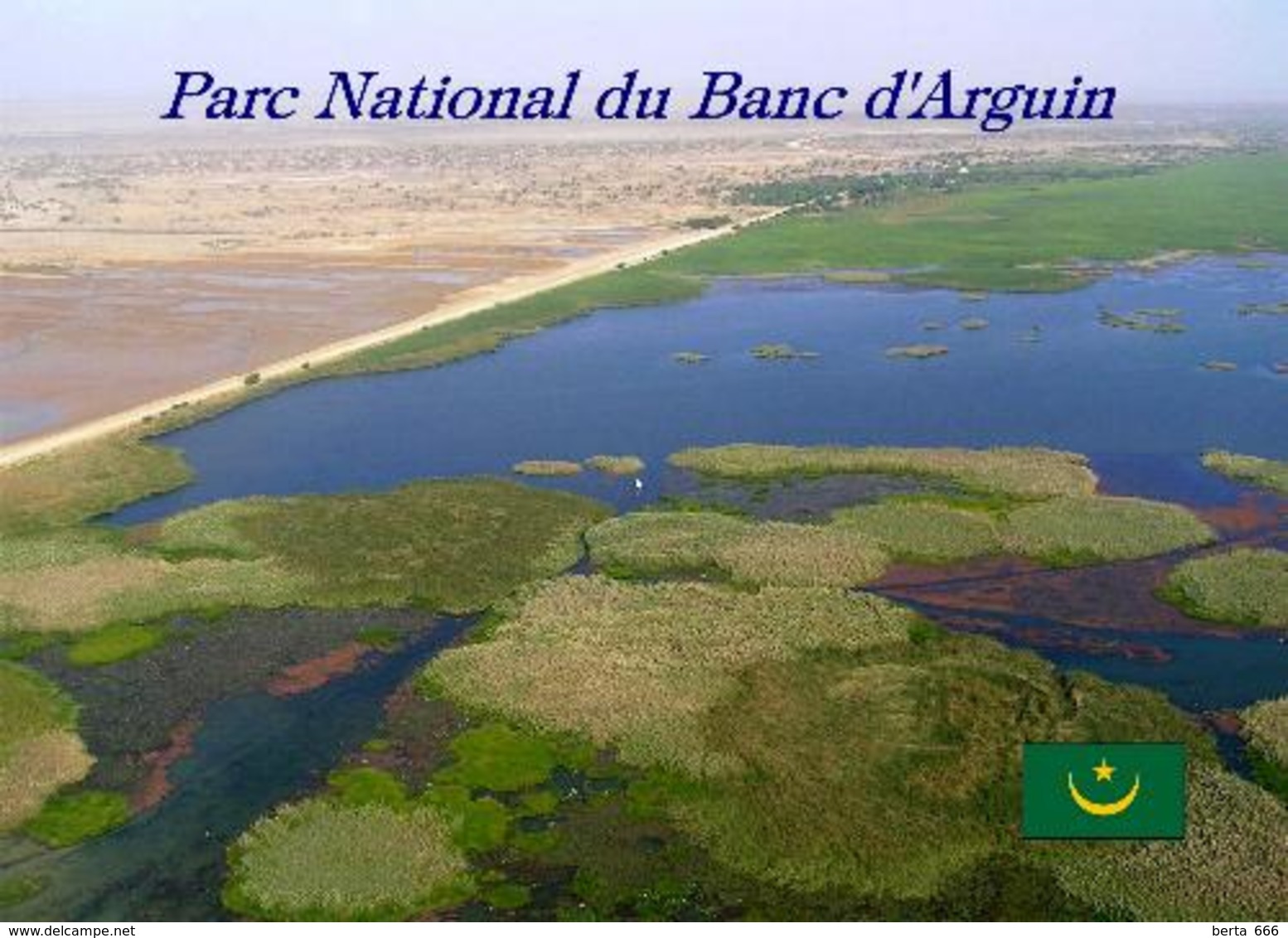 Mauritania Banc D'Arguin National Park Aerial View UNESCO New Postcard Mauretanien - Mauretanien