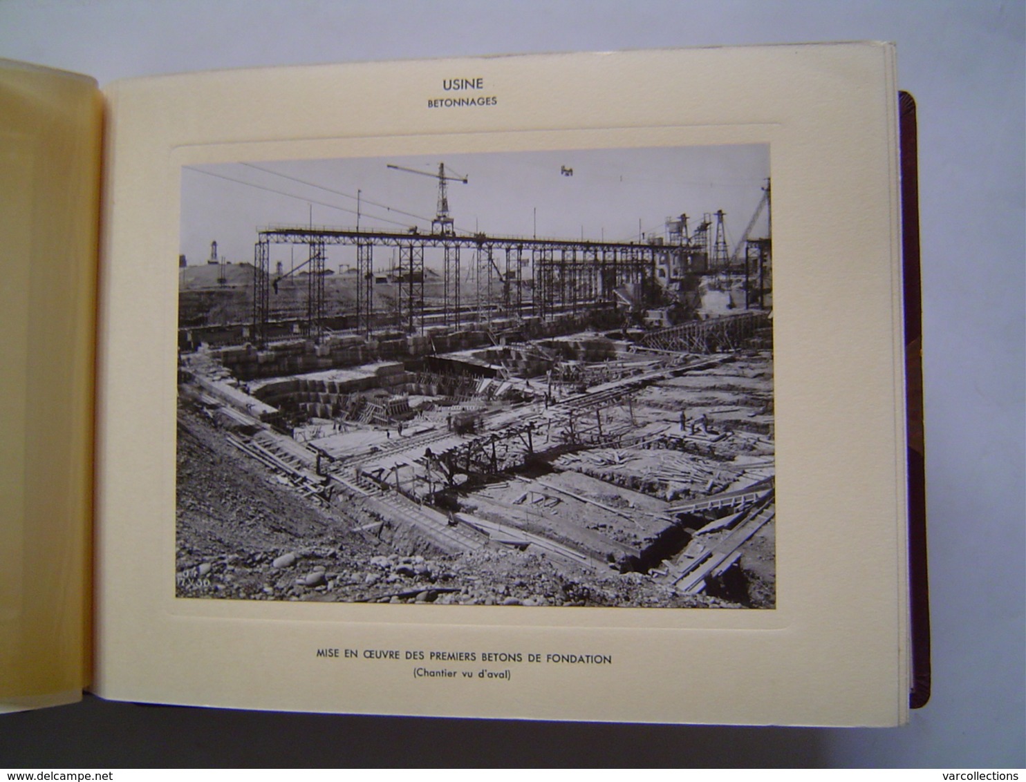 ALBUM DE PRESTIGE : 41 x GRANDE PHOTOGRAPHIE 1929 - 1933 / ECLUSE & CENTRALE ELECTRIQUE DE KEMBS / ALSACE