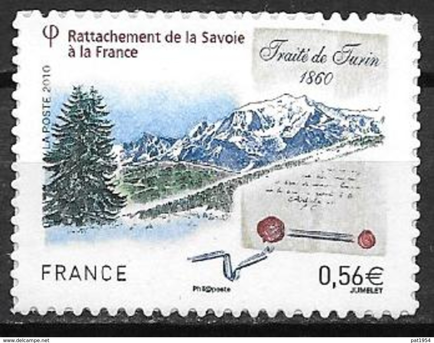 France 2010 Timbre Adhésif Neuf** N°415 Savoie Cote 4,00 Euros - Autres & Non Classés