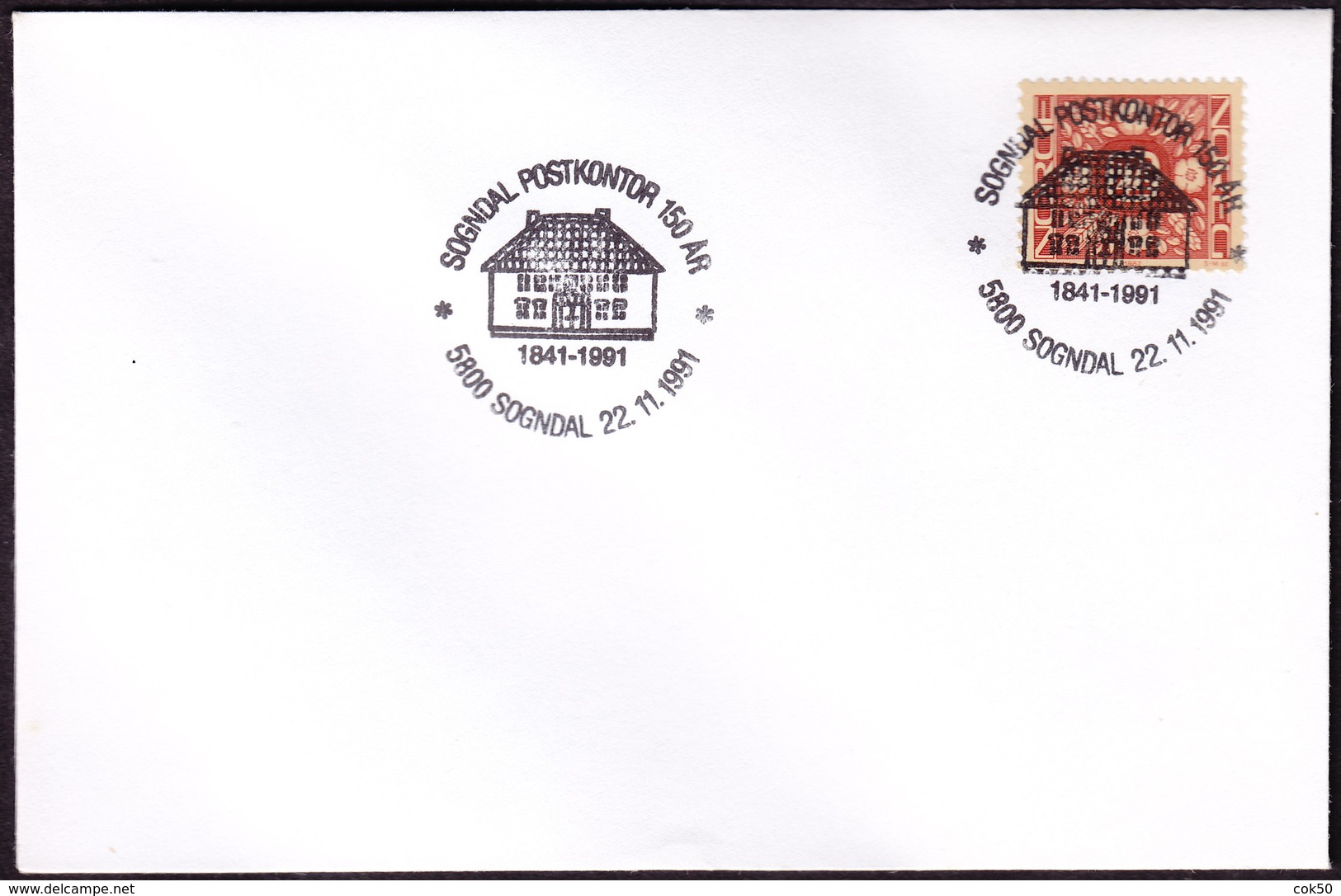 NORWAY - Sogndal 1991 «The Post Office - 150th Anniversary» - Post