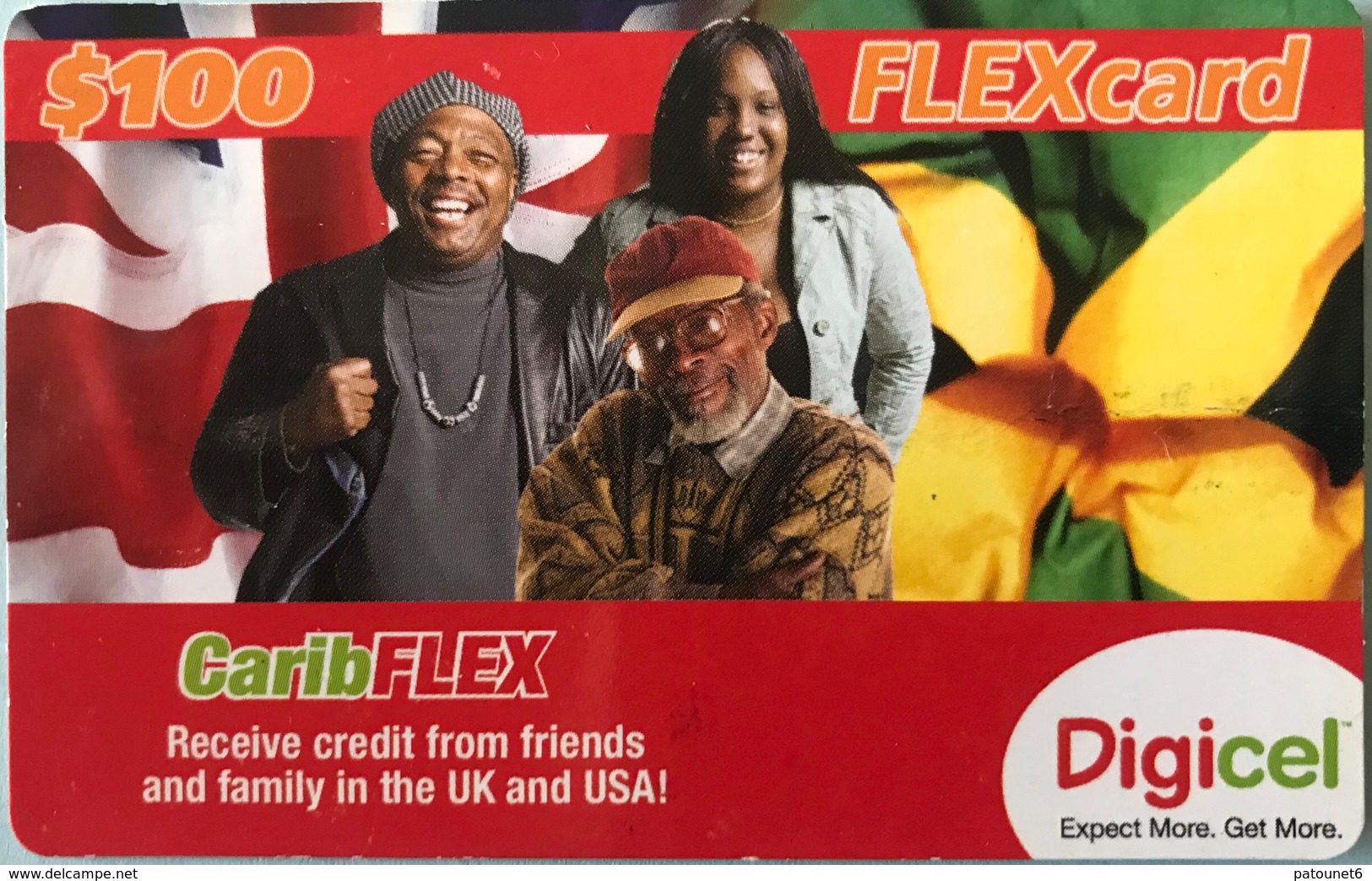 CARAÏBES  -  Prepaid  -  FLEXcard  -  Digicel  -  $100 - Altri – America