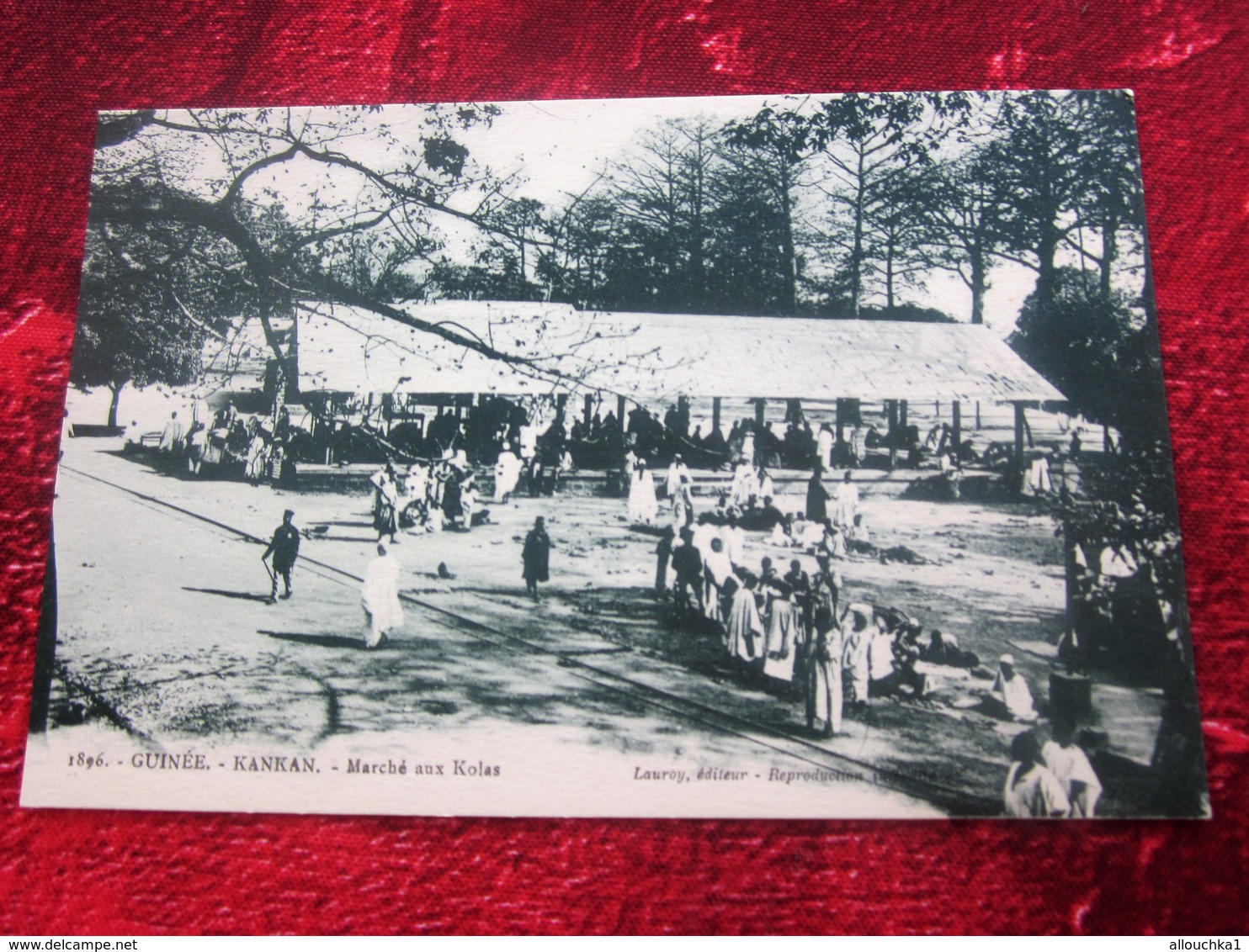 CPA KANKAN  Guinée Française MARCHÉ AU KOLAS Carte Postale Éditeur Lauroy Afrique  Guinée Française Ex Colonie - Guinée Française