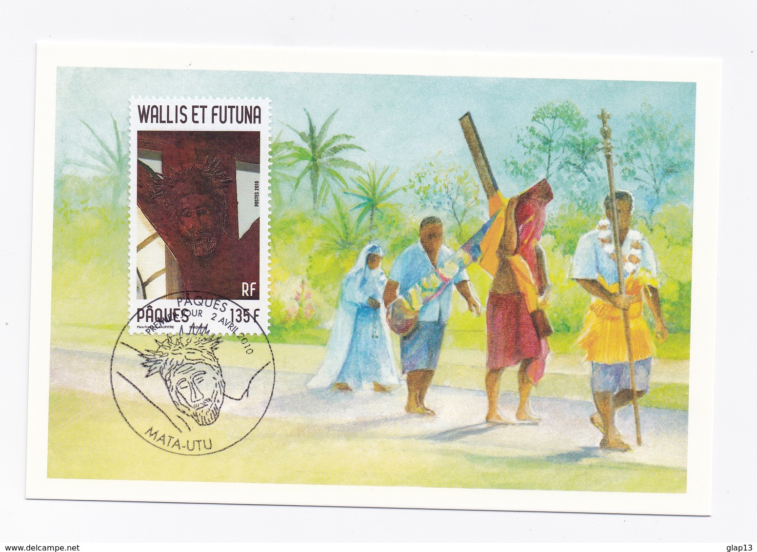 CM DE WALLIS ET FUTUNA DE 2010 - PAQUES - Cartoline Maximum